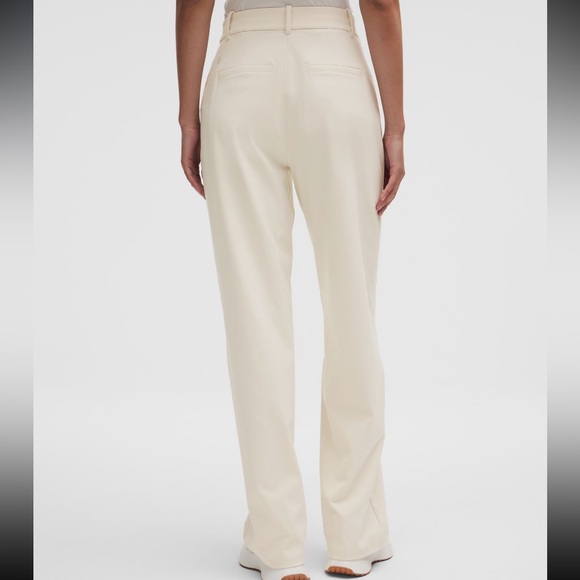 EUC daydrift high rise straight leg trouser light ivory sz Small short lululemon - Picture 12 of 16